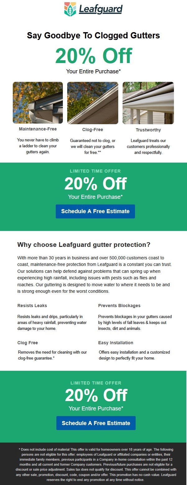 Leafguard Offer