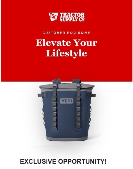 Win a Yeti Backpack Cooler – Tractor Supply Co Customer Exclusive